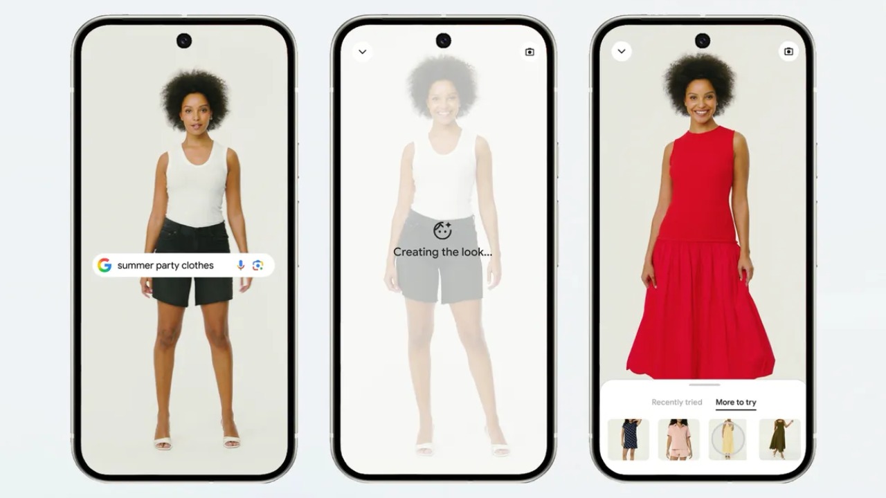 Así se ve la herramienta de Google para probar ropa con Inteligencia Artificial