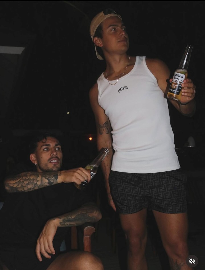 Paredes en Maldivas Dybala Boca