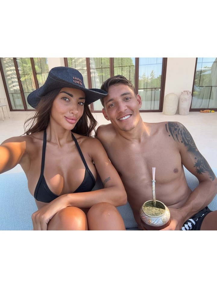 Las vacaciones de Nahuel Molina en Ibiza.