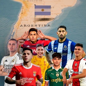 Argentina, dentro del top 3 de países que más jugadores vendieron al exterior en los últimos cinco años