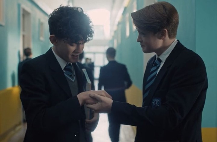 Joe Locke y Kit Connor en la primera temporada de "Heartstopper". Foto: Netflix.